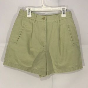 Ann Taylor High Waisted Mom Shorts pastel green
